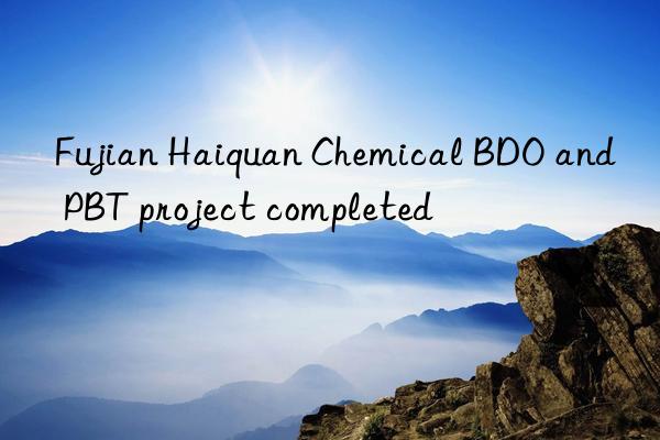 Fujian Haiquan Chemical BDO and PBT project completed