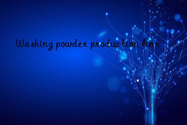 Washing powder production line