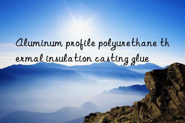 Aluminum profile polyurethane thermal insulation casting glue