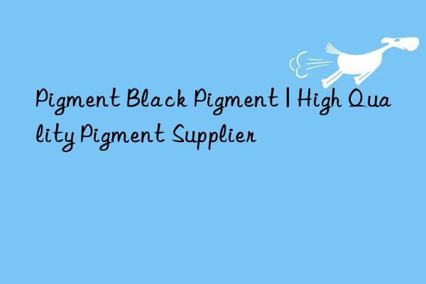 Pigment Black Pigment | High Quality Pigment Supplier