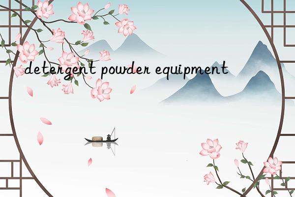 detergent powder equipment