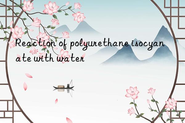 Reaction of polyurethane isocyanate with water