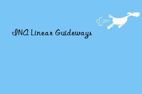 INA Linear Guideways