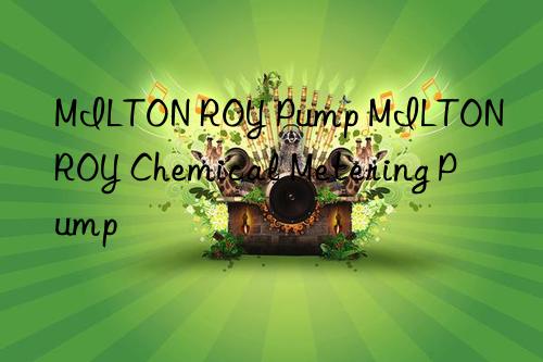 MILTON ROY Pump MILTON ROY Chemical Metering Pump