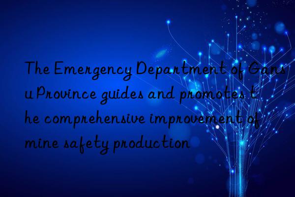 The Emergency Department of Gansu Province guides and promotes the comprehensive improvement of mine safety production