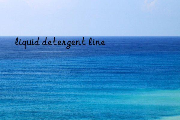 liquid detergent line