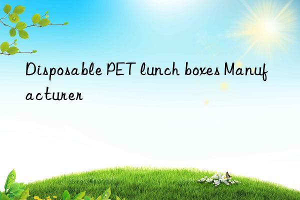 Disposable PET lunch boxes Manufacturer