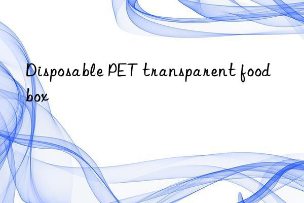 Disposable PET transparent food box