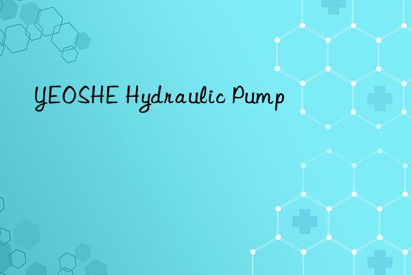 YEOSHE Hydraulic Pump