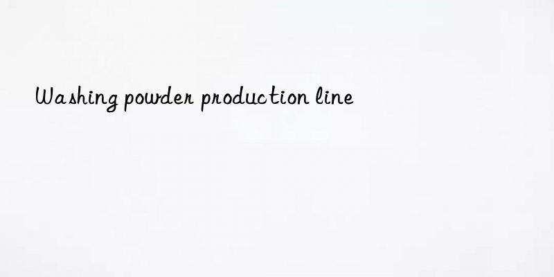 Washing powder production line