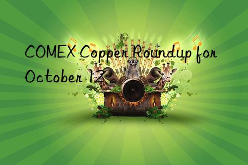 COMEX Copper Roundup for October 12