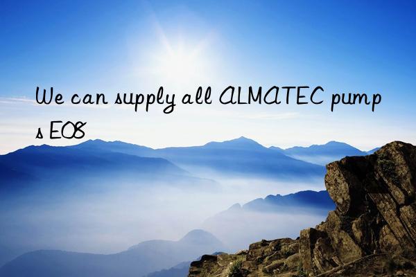 We can supply all ALMATEC pumps E08