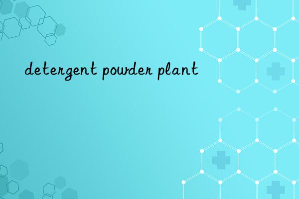 detergent powder plant