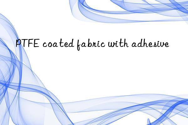 PTFE coated fabric with adhesive