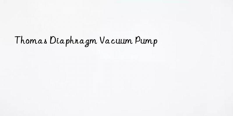 Thomas Diaphragm Vacuum Pump