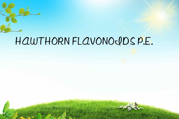 HAWTHORN FLAVONOIDS P.E.