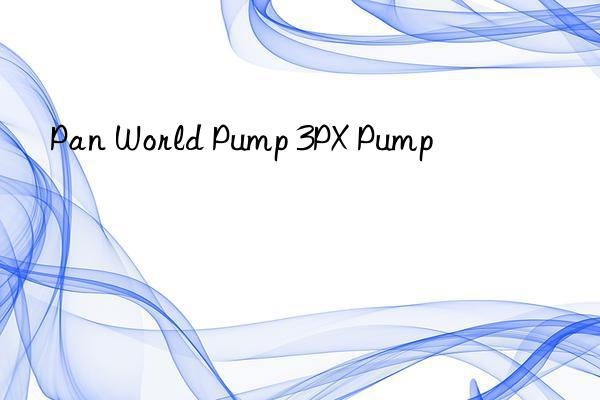 Pan World Pump 3PX Pump