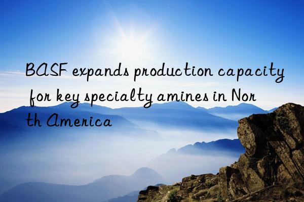 BASF expands production capacity for key specialty amines in North America