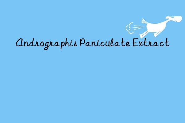 Andrographis Paniculate Extract