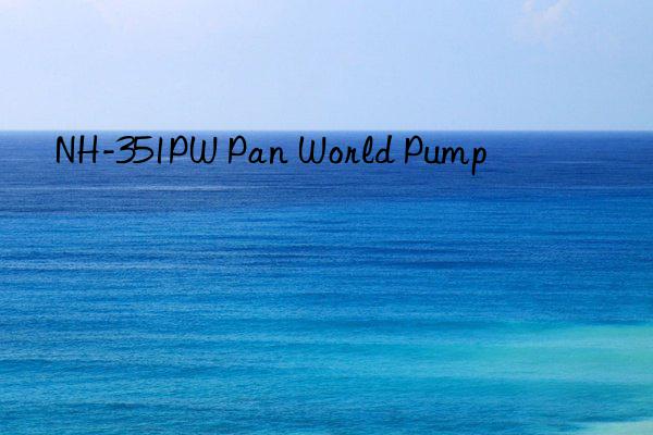 NH-351PW Pan World Pump