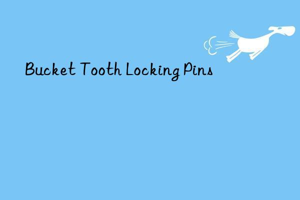 Bucket Tooth Locking Pins