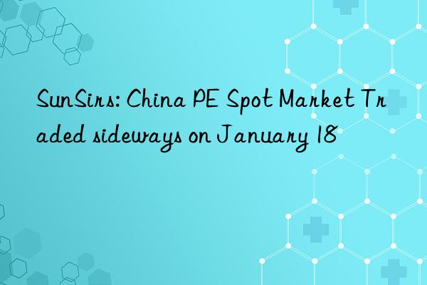 SunSirs: China PE Spot Market Traded sideways on January 18