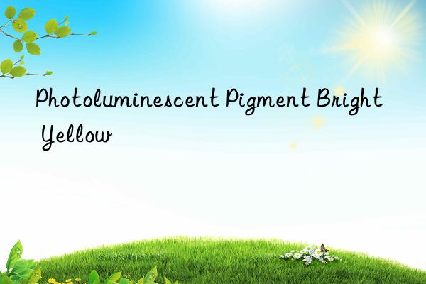 Photoluminescent Pigment Bright Yellow