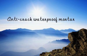 Anti-crack waterproof mortar