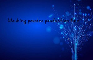 Washing powder production line