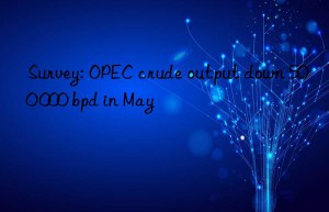 Survey: OPEC crude output down 500 000 bpd in May