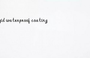 Rigid waterproof coating