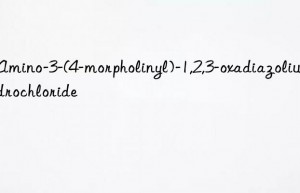 5-Amino-3-(4-morpholinyl)-1,2,3-oxadiazolium hydrochloride