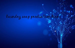 laundry soap production line