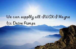 We can supplly all IWAKI Magnetic Drive Pumps