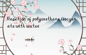 Reaction of polyurethane isocyanate with water