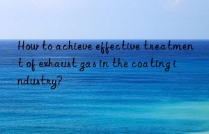 How to achieve effective treatment of exhaust gas in the coating industry?