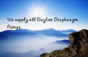 We supply all Dayton Diaphragm Pumps