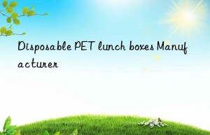 Disposable PET lunch boxes Manufacturer