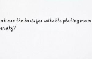 What are the basis for suitable plating mounting density?