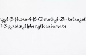 Benzyl {3-fluoro-4-[6-(2-methyl-2H-tetrazol-5-yl)-3-pyridinyl]phe nyl}carbamate