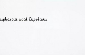 phosphorous acid Suppliers