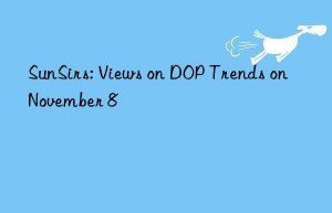 SunSirs: Views on DOP Trends on November 8