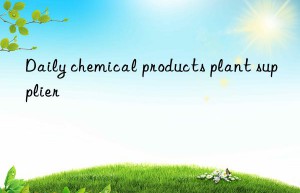 Daily chemical products plant supplier