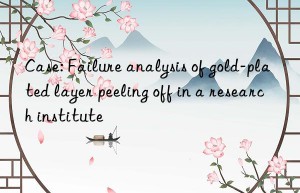 Case: Failure analysis of gold-plated layer peeling off in a research institute