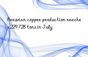 Peruvian copper production reaches 229 728 tons in July