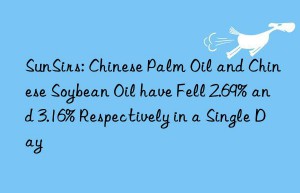 SunSirs: Chinese Palm Oil and Chinese Soybean Oil have Fell 2.69% and 3.16% Respectively in a Single Day