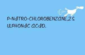 P-NITRO-CHLOROBENZANE,2 SULPHONIC ACID.