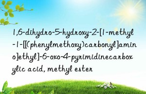 1,6-dihydro-5-hydroxy-2-[1-methyl-1-[[(phenylmethoxy)carbonyl]amino]ethyl]-6-oxo-4-pyrimidinecarboxylic acid, methyl ester