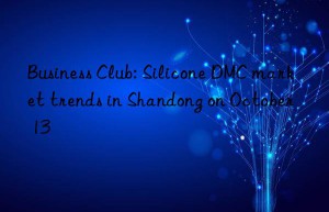 Business Club: Silicone DMC market trends in Shandong on October 13