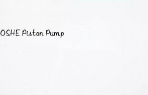 YEOSHE Piston Pump